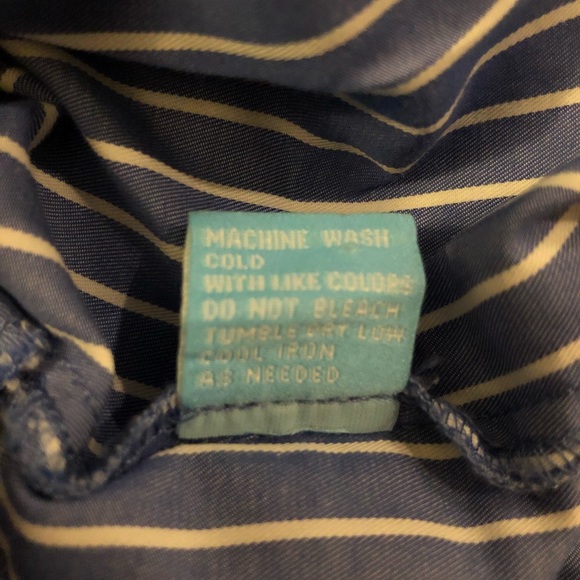 J. McLaughlin Emerson Stripe Shirt Dress Blue Size XS - Picture 8 of 11
